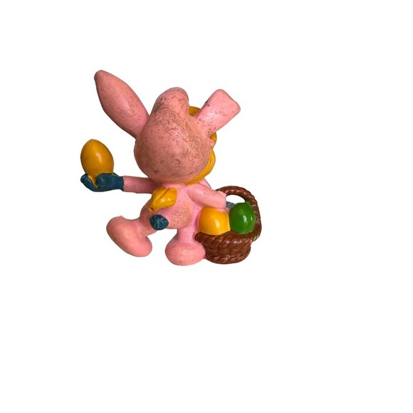 Vintage 1982 Peyo Schleich Easter Smurfette Bunny Suit Smurf Figure PVC Portugal - Picture 3 of 6